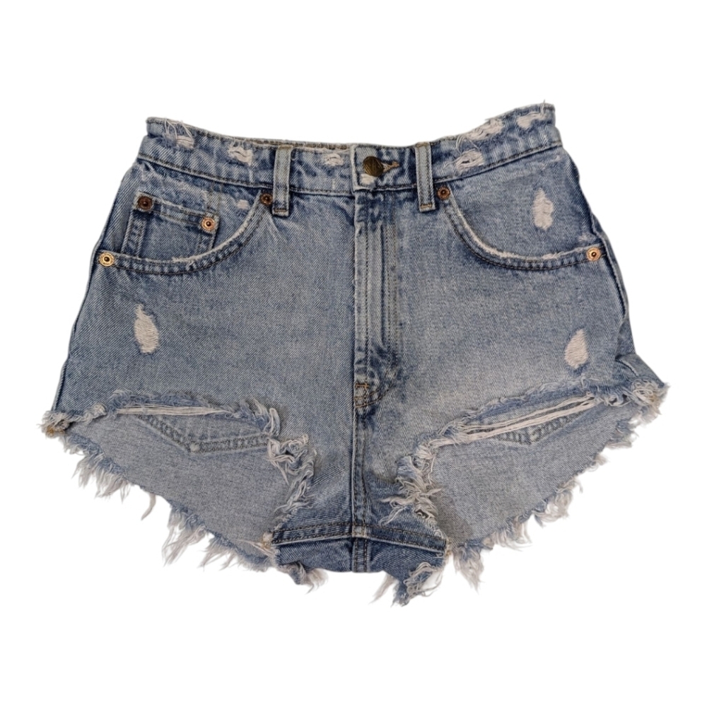 Zara Distressed Jean Shorts Size 2